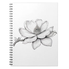 Schöne Magnolia-Blume Notizblock
