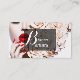 Schöne Makeup Artist Business Card Visitenkarte