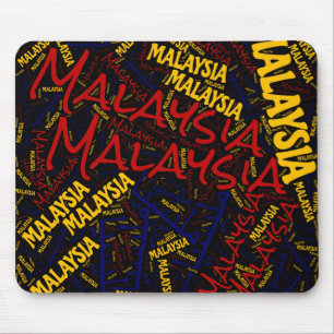 Schöne Malaysia Flag Farben Patriotic Mousepad