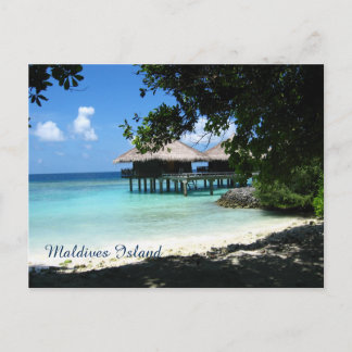 Schöne Malediven-Inseln Postkarte