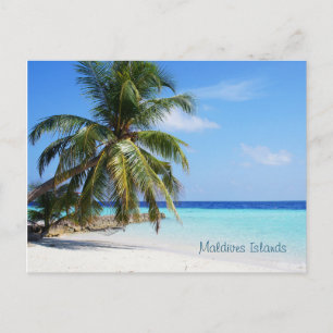 Schöne Malediven-Inseln Postkarte
