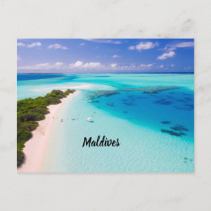 Schöne Malediven Postkarte