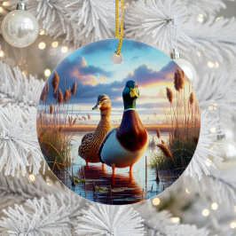 Schöne Mallard-Enten-Andenken Keramik Ornament
