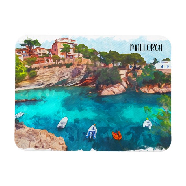 Schöne Mallorca Spanien Baleares Insel Magnet (Horizontal)
