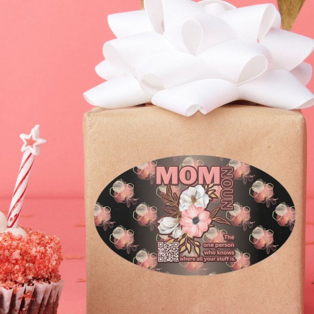 Schöne Mama-Auswahl überall Ovaler Aufkleber (Von Creator hochgeladen)