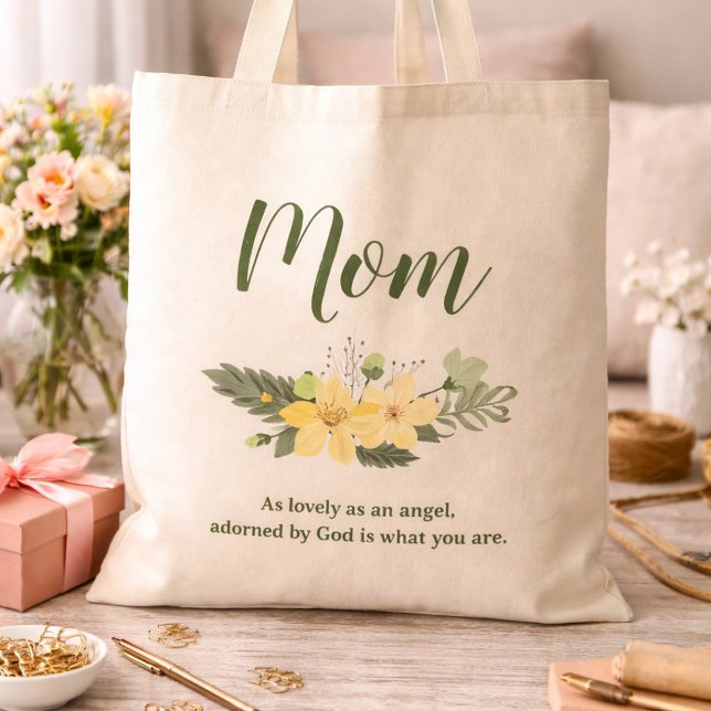 Schöne Mama Blumenzauberangebot Tragetasche (Von Creator hochgeladen)