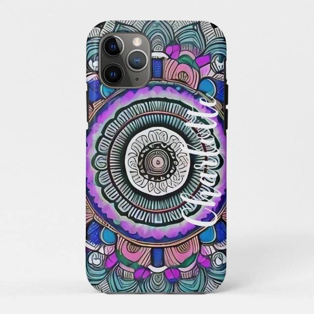 Schöne Mandala Case-Mate iPhone Case (Rückseite)