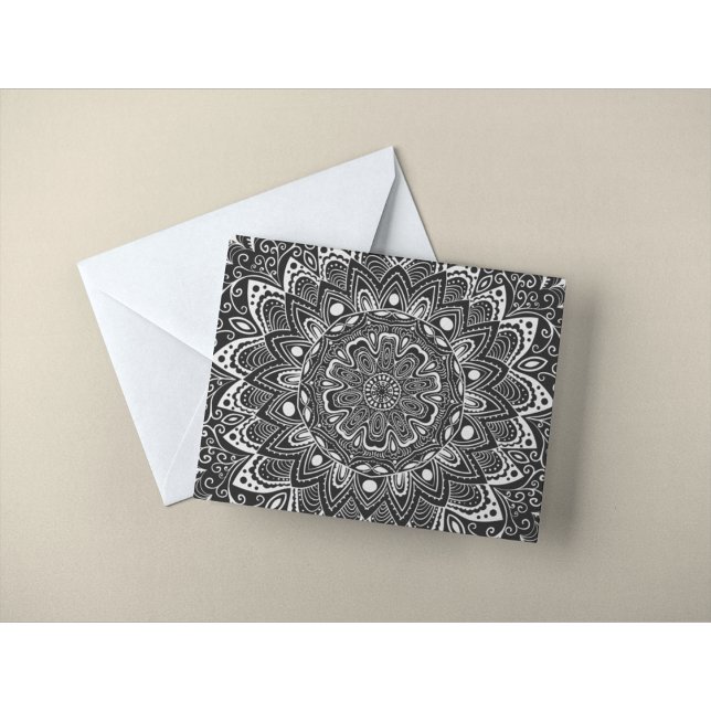 Schöne Mandala Pattern Post Card Postkarte (Von Creator hochgeladen)