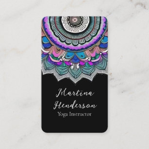 Schöne Mandala Yoga Business Card Visitenkarte