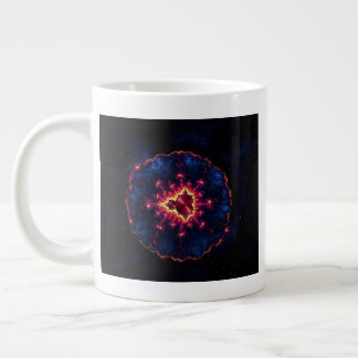 Schöne manipulierte Mandelbrot-Fraktal Jumbo-Tasse