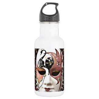 Schöne männliche Karnevalsmaske Edelstahlflasche
