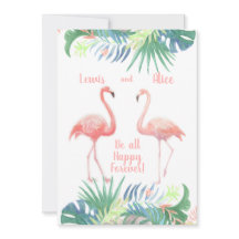 Schöne Märchen für zwei Flamingo Tropical Blume
