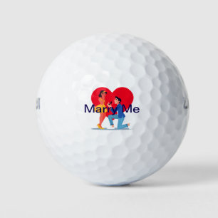 Schöne Mariage Vorschlag Golf Balls Golfball