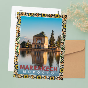 Schöne marokkanische Architektur von Marrakesch Me Postkarte