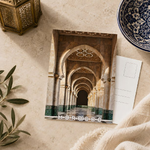 Schöne marokkanische Fes-Medina-Architektur Postkarte