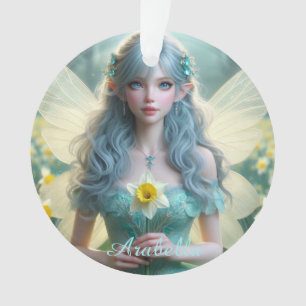 Schöne März Fairy in Daffodien Ornament