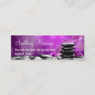 Schöne Massage Mini Business Cards Visitenkarte