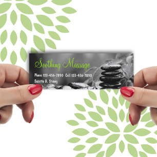 Schöne Massage Mini Business Cards Visitenkarte