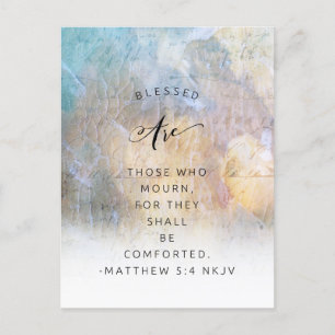 Schöne Matthew 5:4 Postkarte: Inspirierend Postkarte