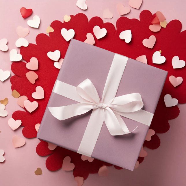 Schöne Mauve - rosa Wrapping Paper Roll Geschenkpapier (Von Creator hochgeladen)