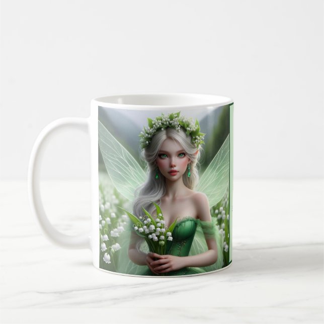 Schöne May Fairy in Lilies of the Valley Kaffeetasse (Links)