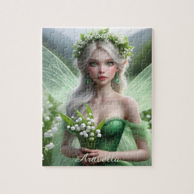 Schöne May Fairy in Lilies of the Valley Puzzle (Vertikal)