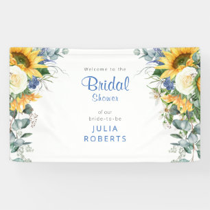 Schöne mediterrane Blumen-Junggesellinnen-Abschied Banner