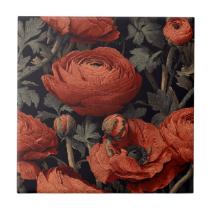 Schöne mediterrane Ranunculus-Fliesen Fliese
