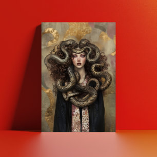 Schöne Medusa - Griechisches Jugendstil-Portrait 0 Postkarte