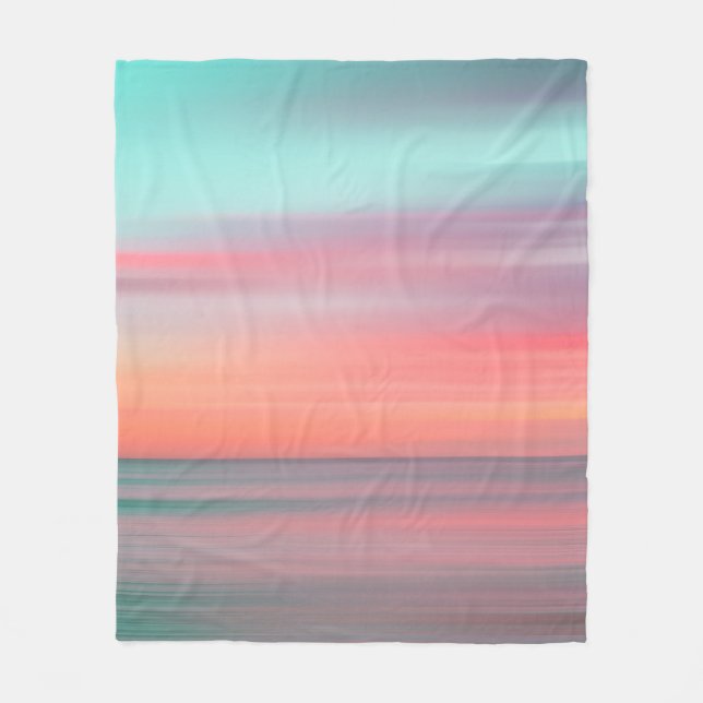 Schöne Meereslandschaft Fleecedecke (Vorderseite)