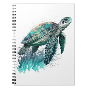 Schöne Meereslandschaft mit majestätischer Meeress Notizblock