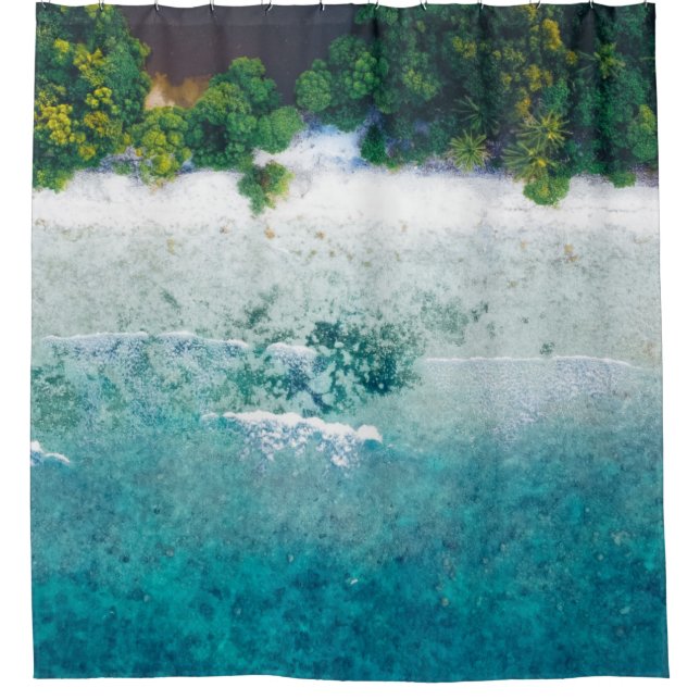 Schöne Meerestiere Duschvorhang (Vorderseite)