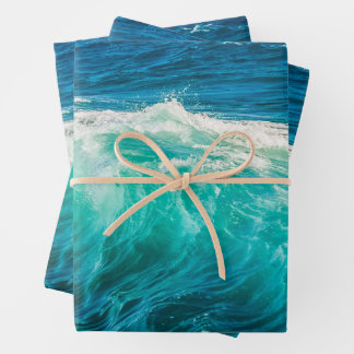Schöne Meereswellen Geschenkpapier Set