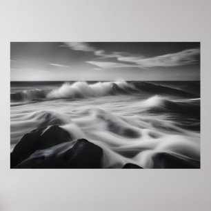 Schöne Meereswellen Poster