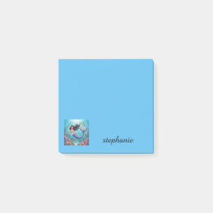 Schöne Meerjungfrau unter dem Meer   Personalisier Post-it Klebezettel