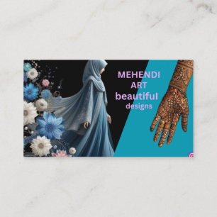 Schöne Mehendi-Kunstgestaltung Visitenkarte