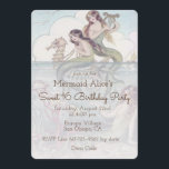 Schöne Mermaid Vintag Sweet 16 Geburtstag Einladun Einladung<br><div class="desc">Alle Standardtexte dieser Vintagen Illustrationskarte können vollständig mit Ihren eigenen Formulierungen angepasst werden. Sie können auch Schriftart, Größen, Textplatzierung und Textfarben ändern. Um nur den Text zu ändern, verwenden Sie die Option Personalisieren. Für umfangreichere Änderungen verwenden Sie die Option "Anpassen". Kann leicht geändert werden, um Anzug Ihre anderen Feierlichkeiten durch...</div>