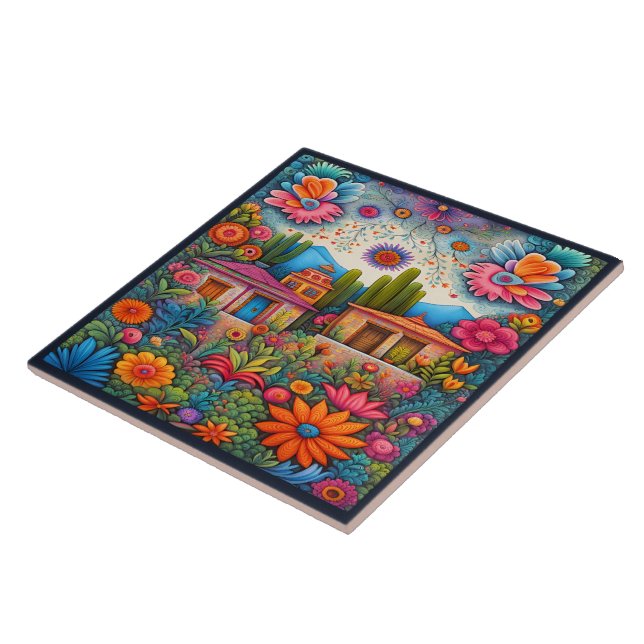 Schöne mexikanische Kunst Fliese (Seite)