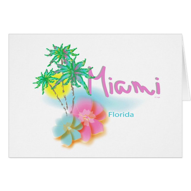 Schöne Miami Beach Florida (Vorderseite (Horizontal))