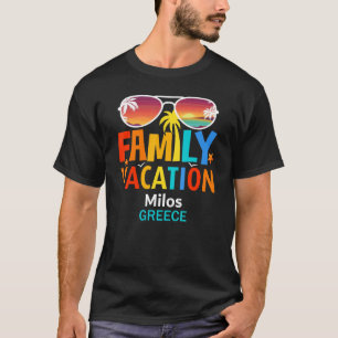 Schöne Milos Island Matching Outfits Family Vac T-Shirt