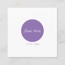 Schöne Minimalistische Quadratische Visitenkarte