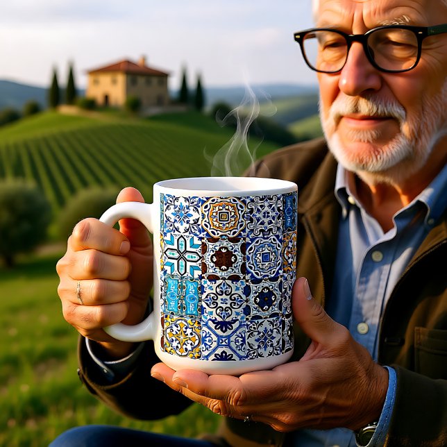 🤩 Schöne Mischung von Azulejos Kaffeetasse (Beautiful mix of Azulejos Coffee Mug)