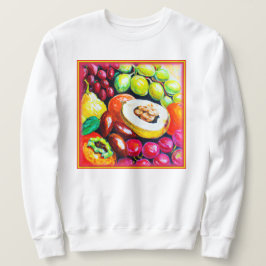 Schöne Mischung von Traubenfruchtgemälden. Jetzt k Sweatshirt