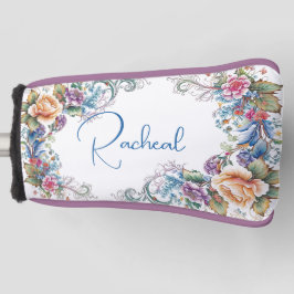 Schöne Mit Monogramm Blütenabdeckung Golf Headcover