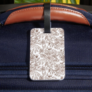 Schöne Mocha Mousse Vintag Gepäckanhänger