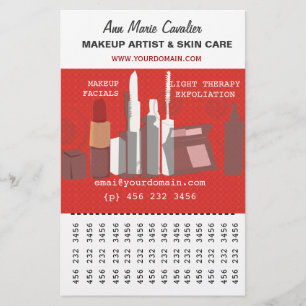 Schöne Mode Schönheit Makeup Artist Business Flyer