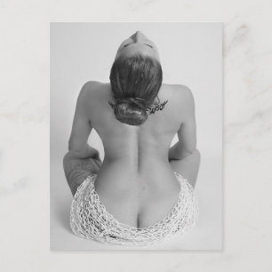 Schöne Modellkunstfotografie Postkarte