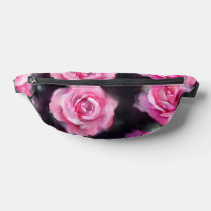 Schöne, moderne Aquarell Rosen Sammlung Bauchtasche