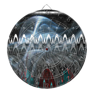 Schöne moderne, edgy Print Vektor Dartscheibe