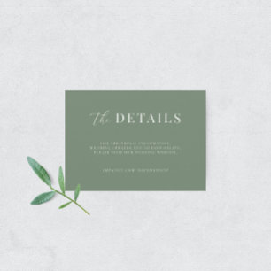 Schöne, moderne Einrichtung Elegant Hochzeit Detai Begleitkarte